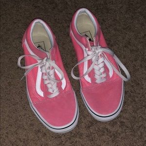 women’s pink old school vans size 8.5